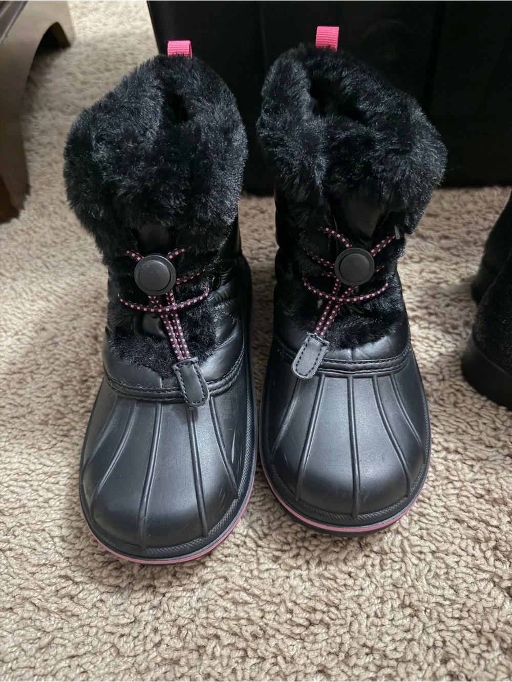 Place Black Side-Zip Ankle Boots for Kids
